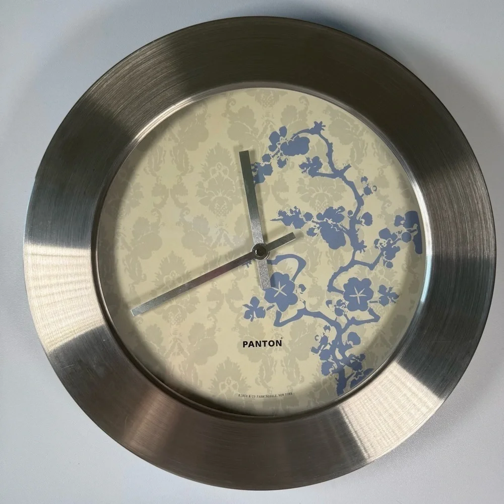 RARE VINTAGE Verner Panton Clock By Kirch & Co. Works Cherry Tree Blossom Design